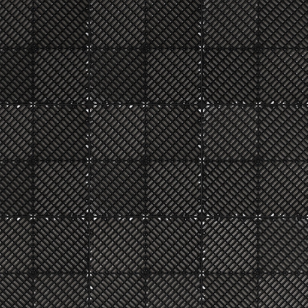 Vented Garage Floor Tiles | Snow Water Drainage, 30x30cm