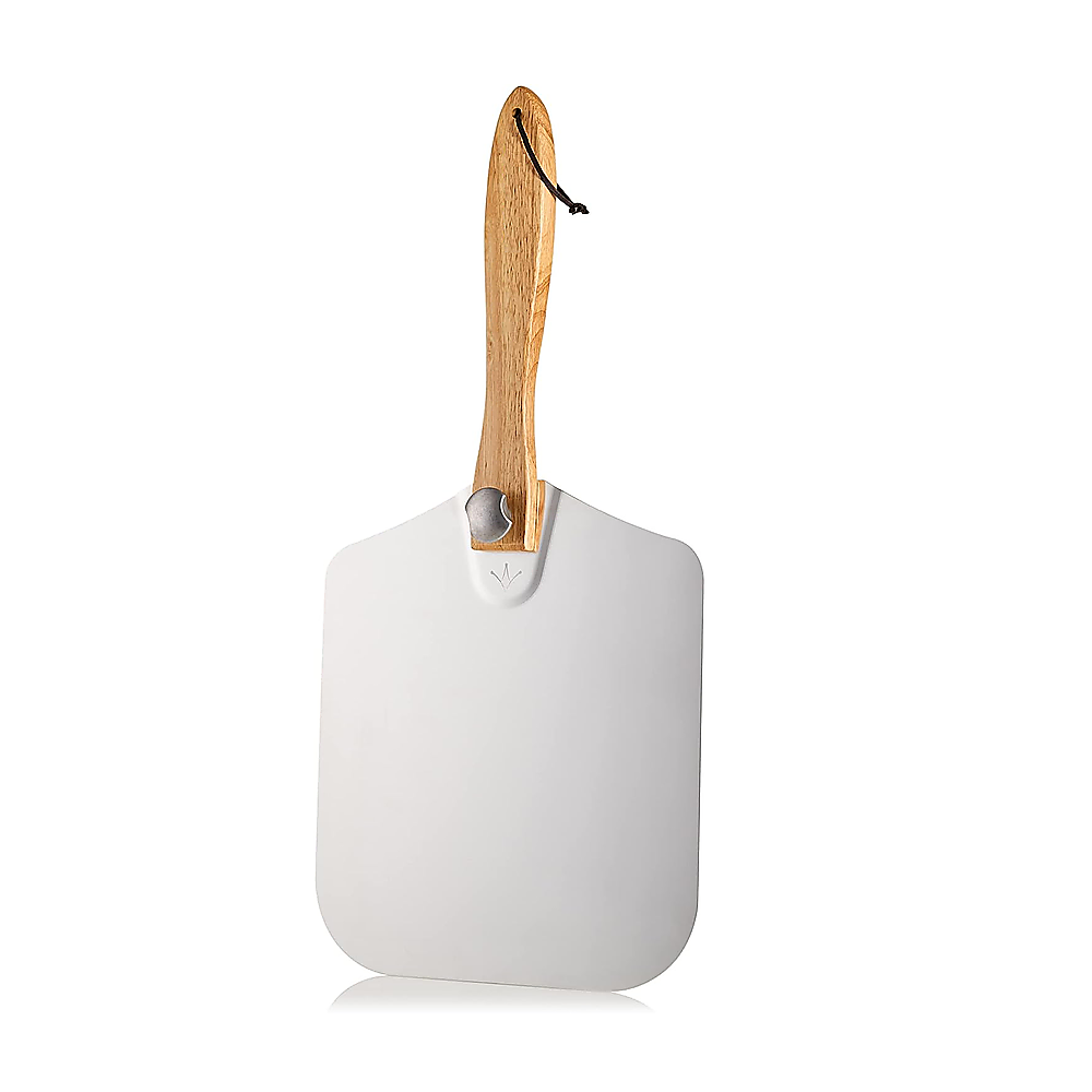 Metal Pizza Peel with Foldable Wood Handle | Pizza Utensil