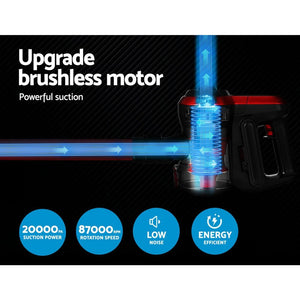 Cordless Handheld Vacuum Cleaner | 250W Brushless Motor | Stick Handstick