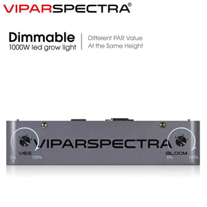 Viparspectra 1000W LED Grow Light - 10W Dual Chips - VA1000