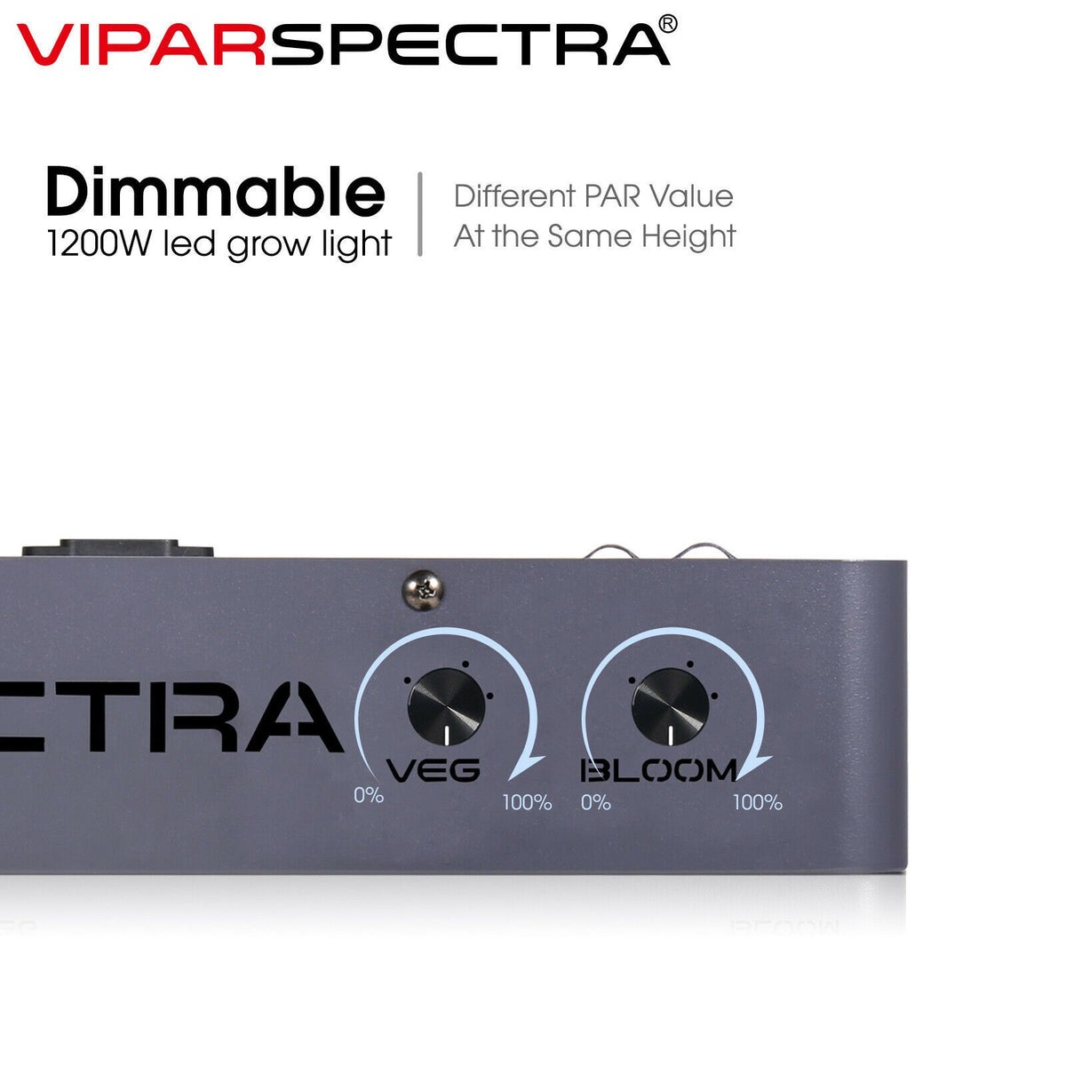 Viparspectra 1200W LED Grow Light - 10W Dual Chips - VA1200