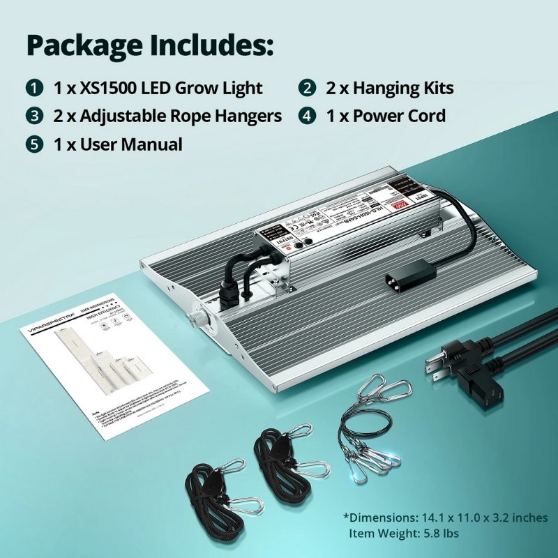 Viparspectra XS1500 Full Spectrum LED Grow Light