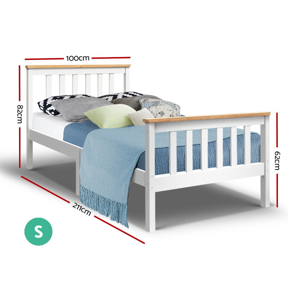 Single Wooden Bed Frame | Bedroom Furniture | Kids