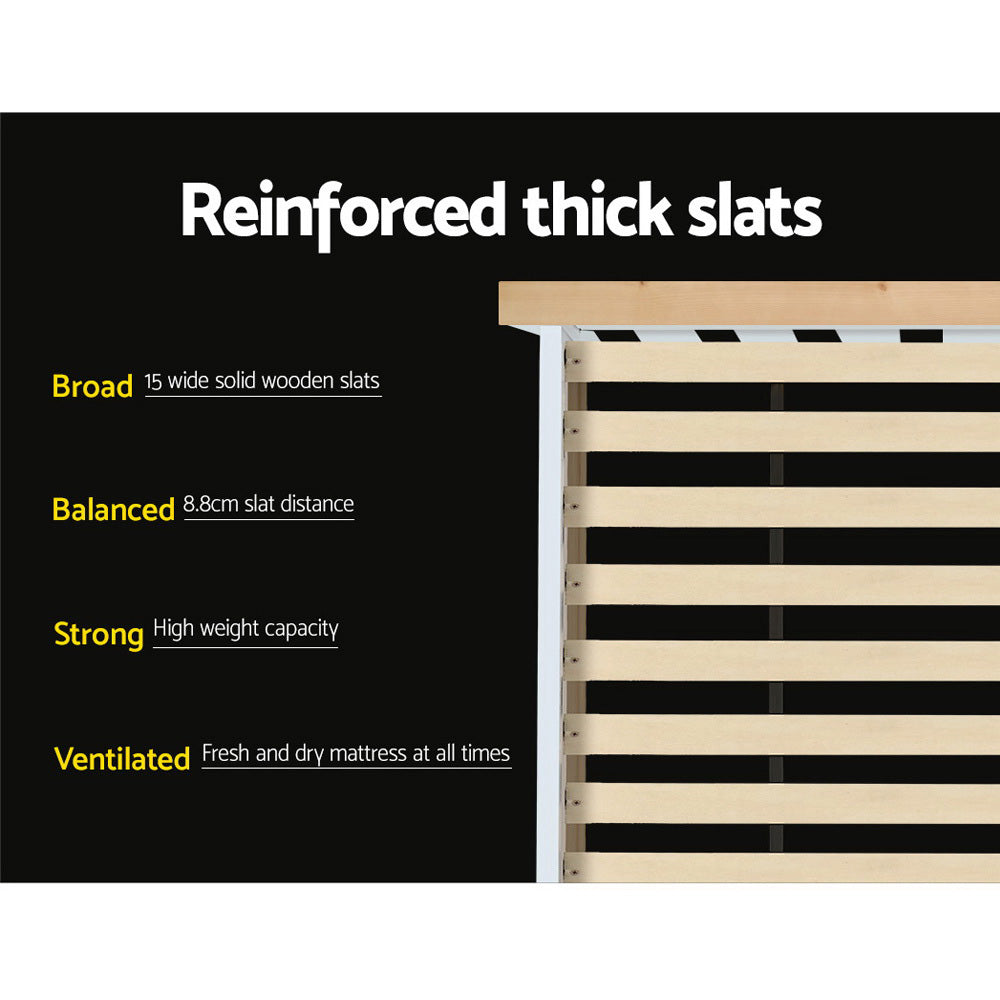 Single Wooden Bed Frame | Bedroom Furniture | Kids