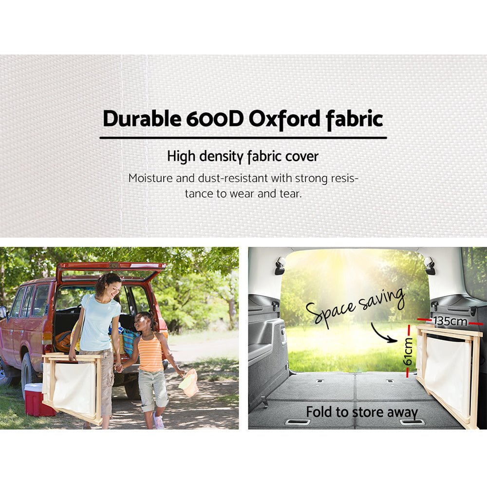 Beige Folding Patio Chair