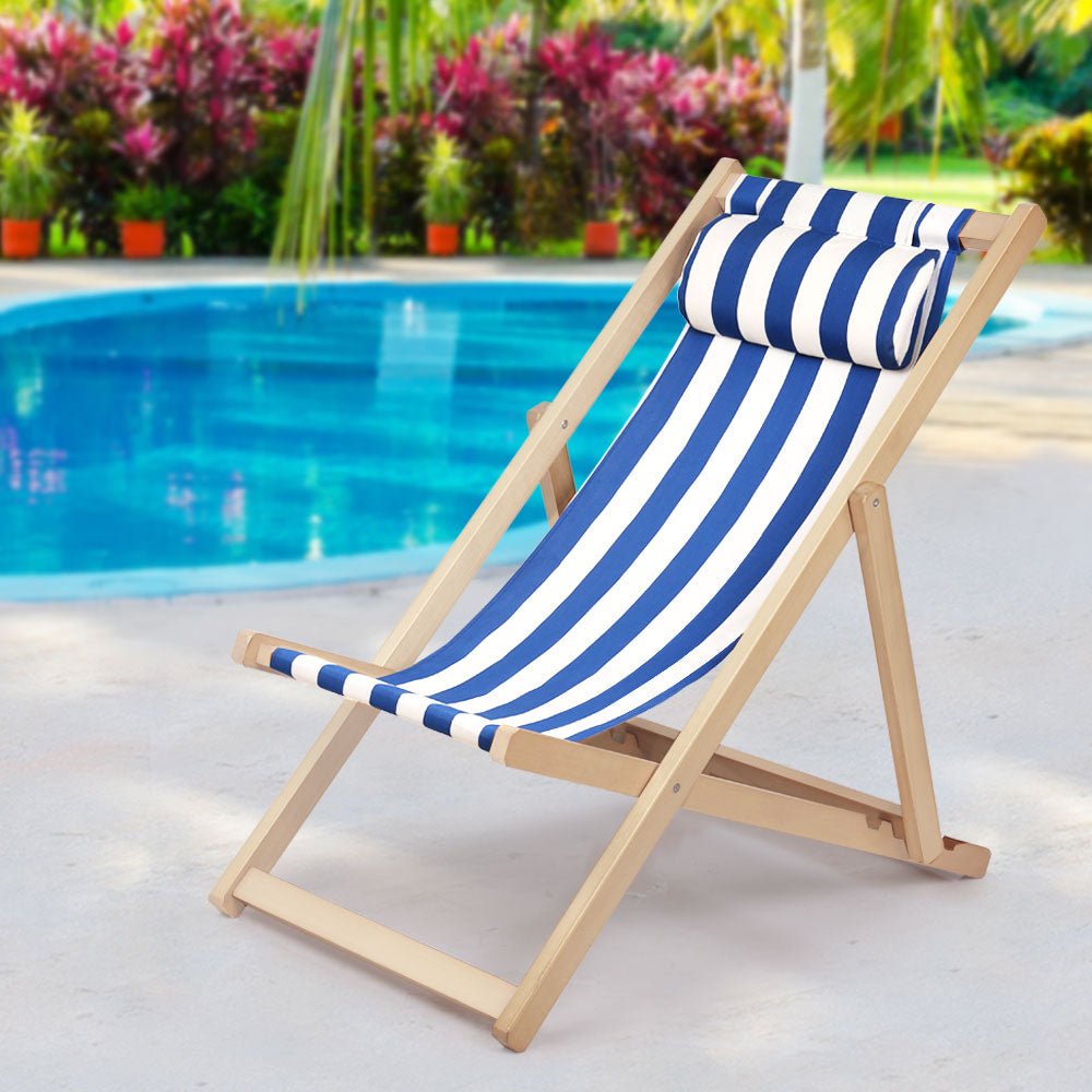 Beach Styled Folding Patio Chair