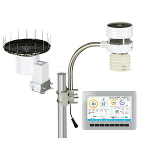 Devanti Weather Station Ultrasonic Anemometer Outdoor WiFi | Solar-Powered Rain Gauge