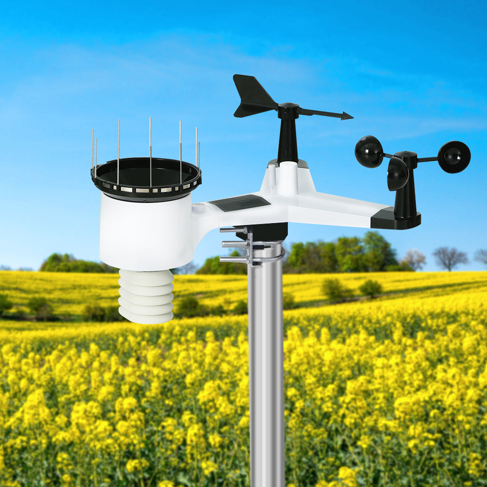 Devanti Weather Station Indoor Outdoor Wireless WiFi | Professional Solar Sensor Weather Station