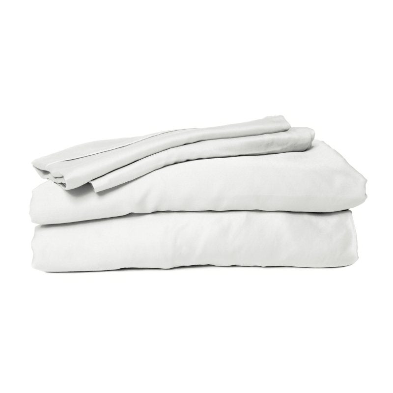 White Bamboo Bed Sheet Set - King