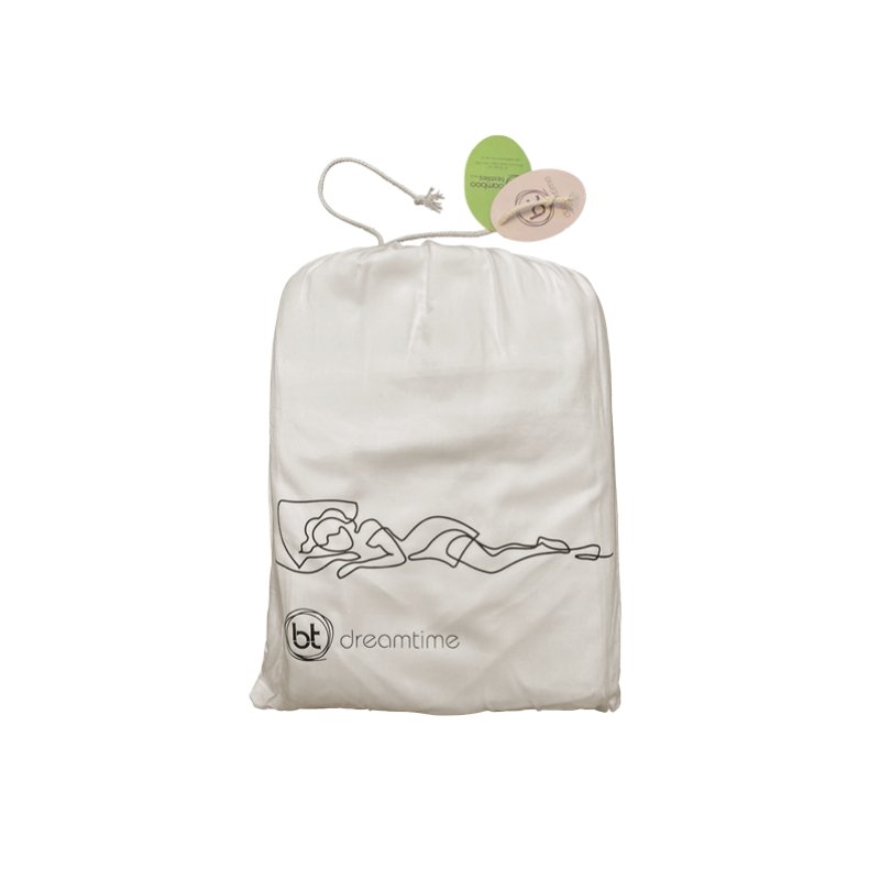 White Bamboo Fitted Cot Sheet