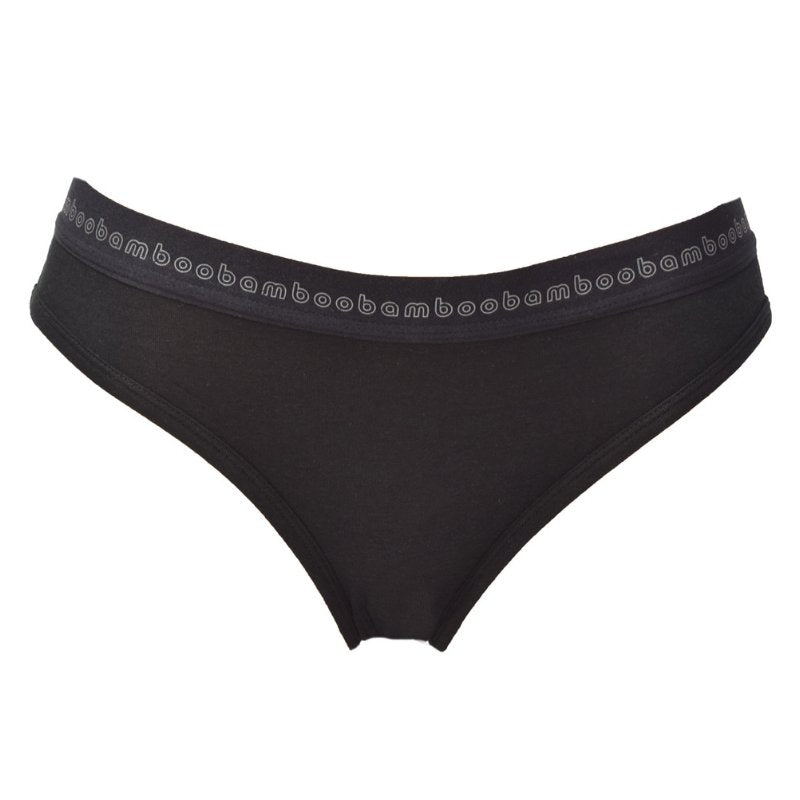 Women's Black Bamboo Briefs - Size 16