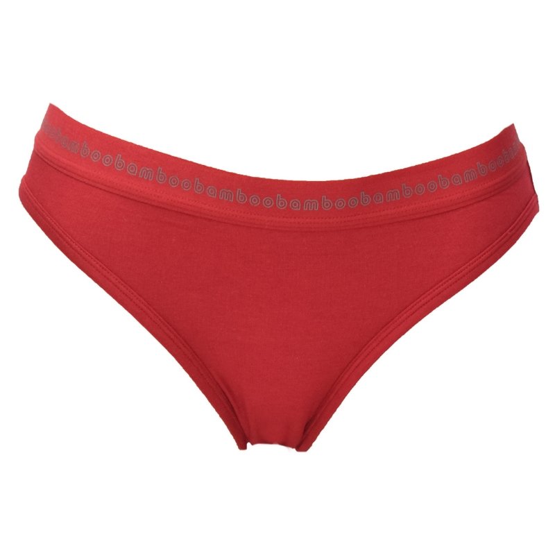 Women's Red Bamboo Briefs - Size 20