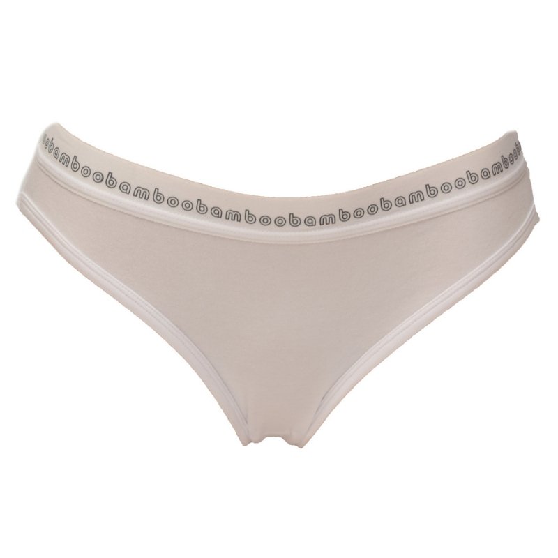 Women's White Bamboo Briefs - Size 12