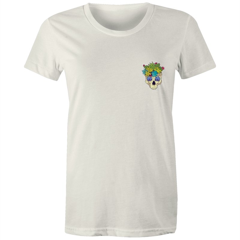 Women's Cactus Skull Pocket T-shirt