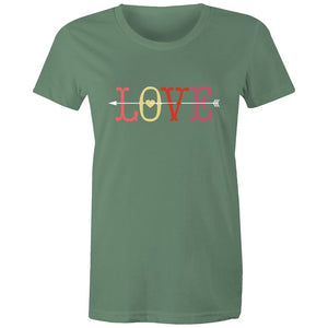 Women's Love With Cupid Arrow T-shirt