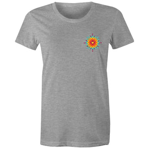 Women's Abstract Heart Pocket T-shirt