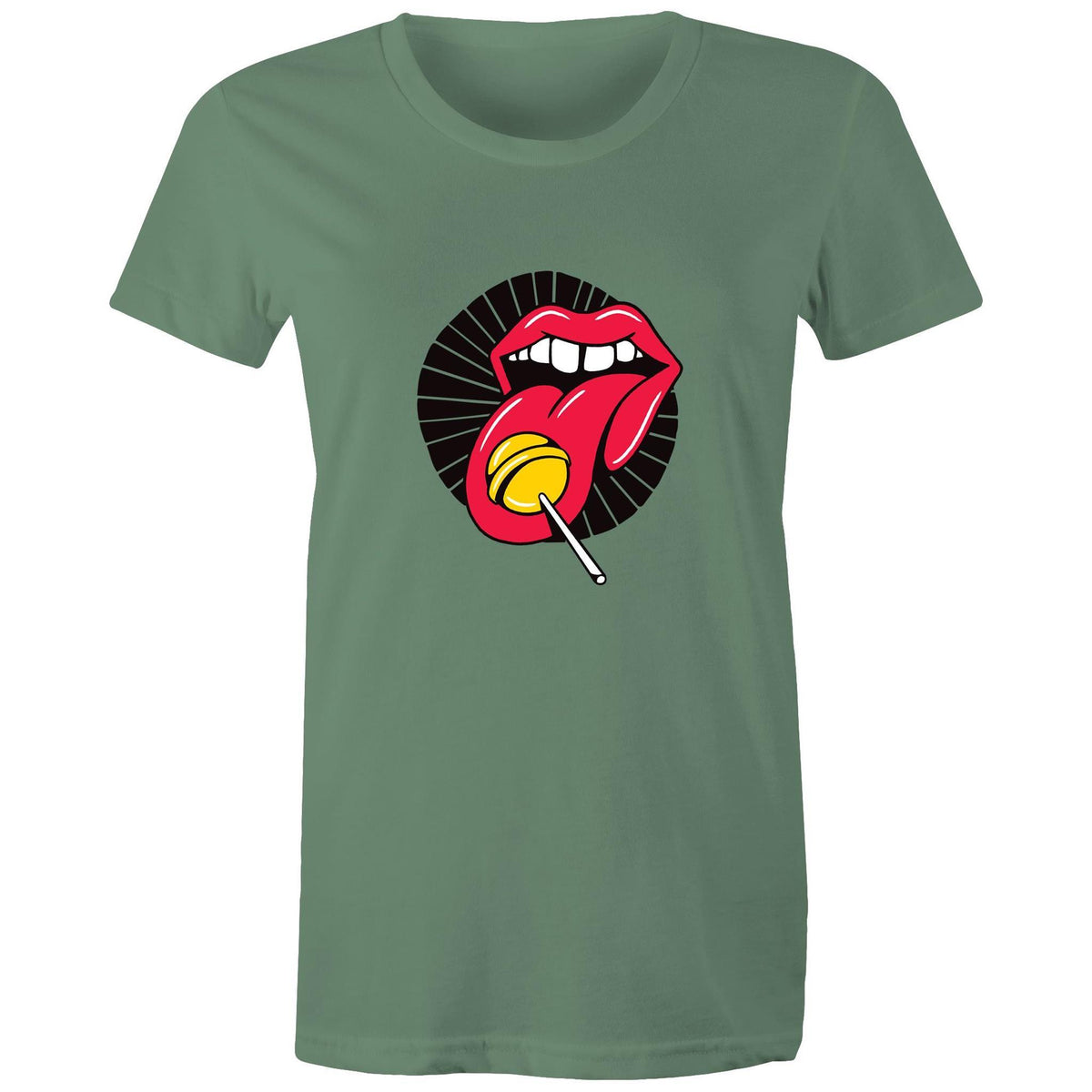 Women's Lollipop Lips T-shirt - The Hippie House