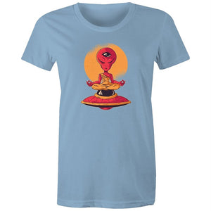 Women's Meditating Alien T-shirt