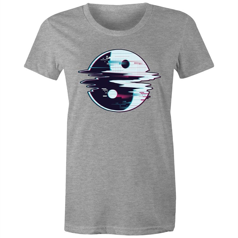 Women's Glitching Yin Yang T-shirt