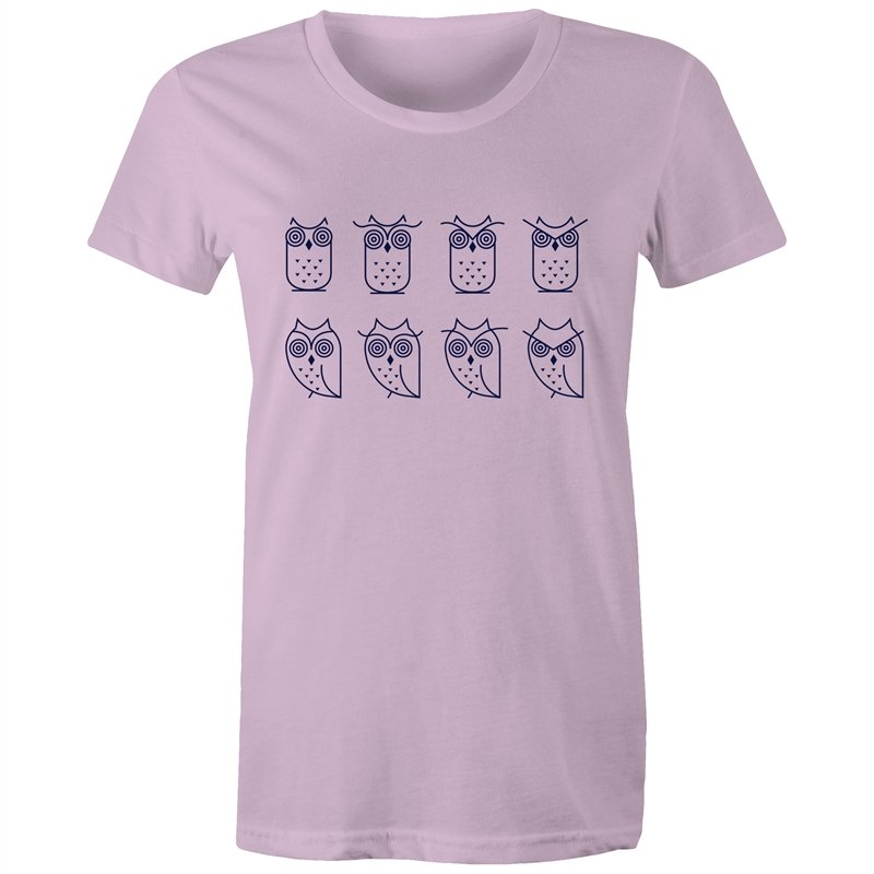 Women's Owl Emotions T-shirt