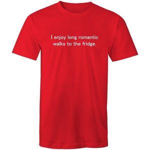 Men's Funny I Enjoy Long Romantic Walks To The Fridge T-shirt