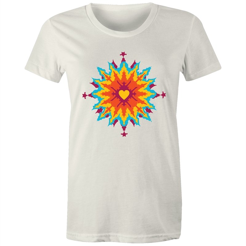 Women's Abstract Heart T-shirt
