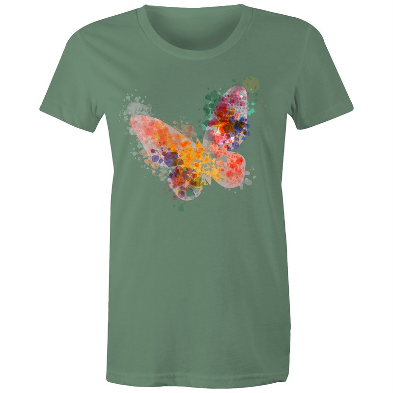 Women's Watercolour Butterfly T-shirt