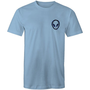 Men's Blue Alien Pocket T-shirt