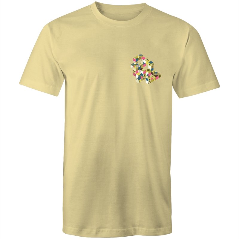 Men's Abstract 3D Pocket T-shirt