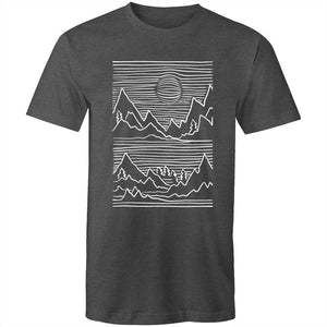 Men's Abstract Mountain Top T-shirt