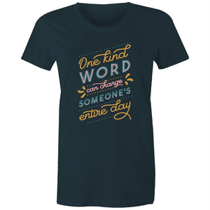 Women's Kind Words Quote T-shirt