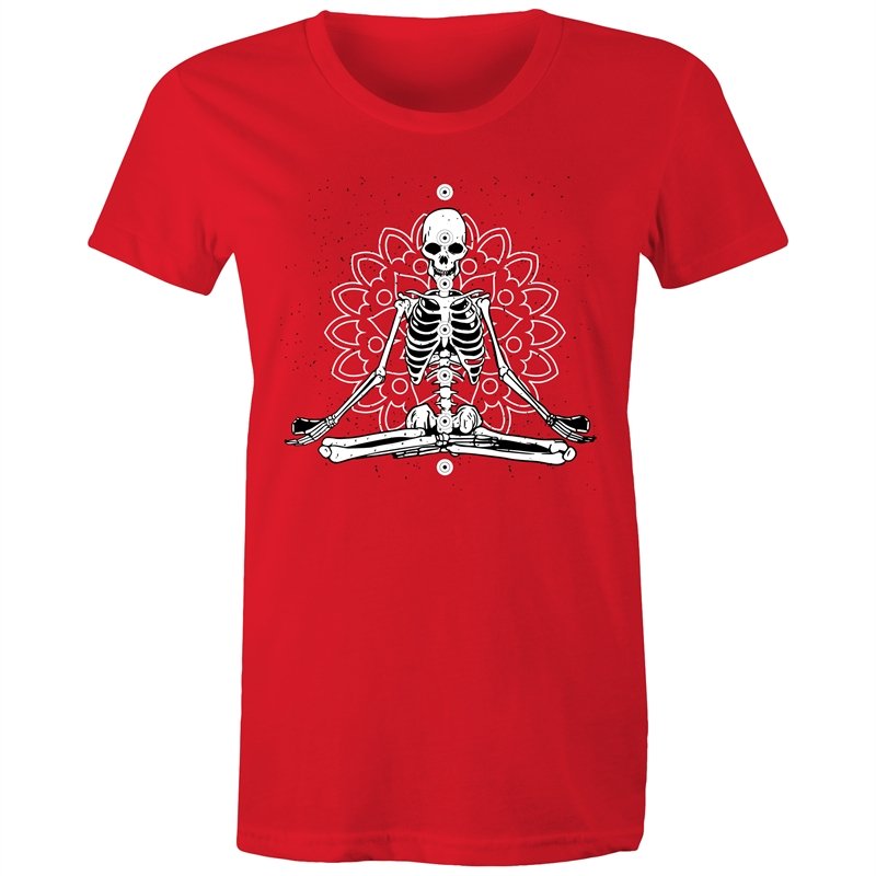 Women's Meditating Skeleton T-shirt