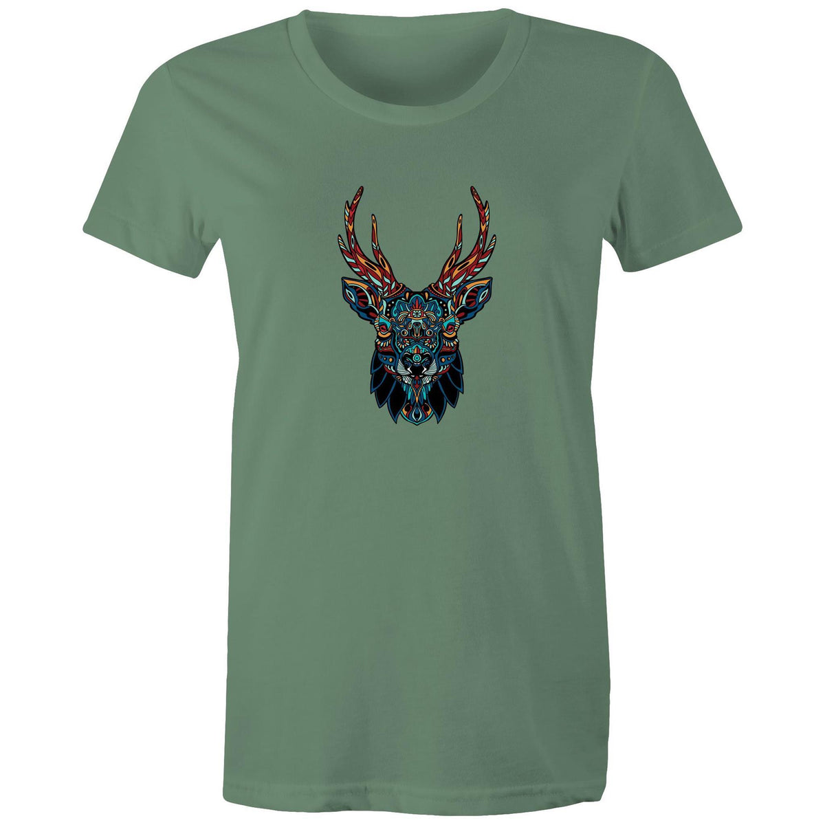 Women's Mandala Moose T-shirt
