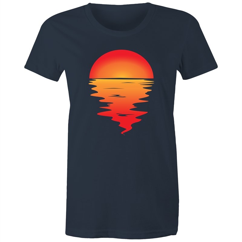 Women's Red Sunset T-shirt