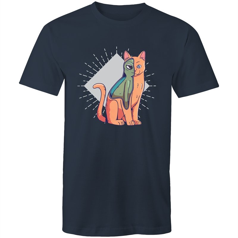 Men's Abstract Cat Alien T-shirt