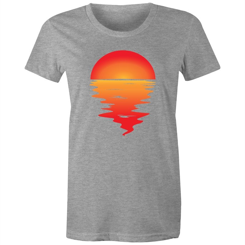Women's Red Sunset T-shirt