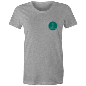 Women's Yoga Logo Pocket Print T-shirt