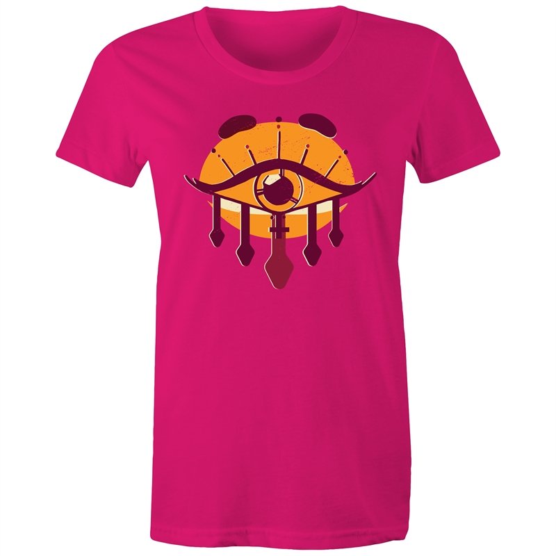 Women's Orange All Seeing Eye T-shirt