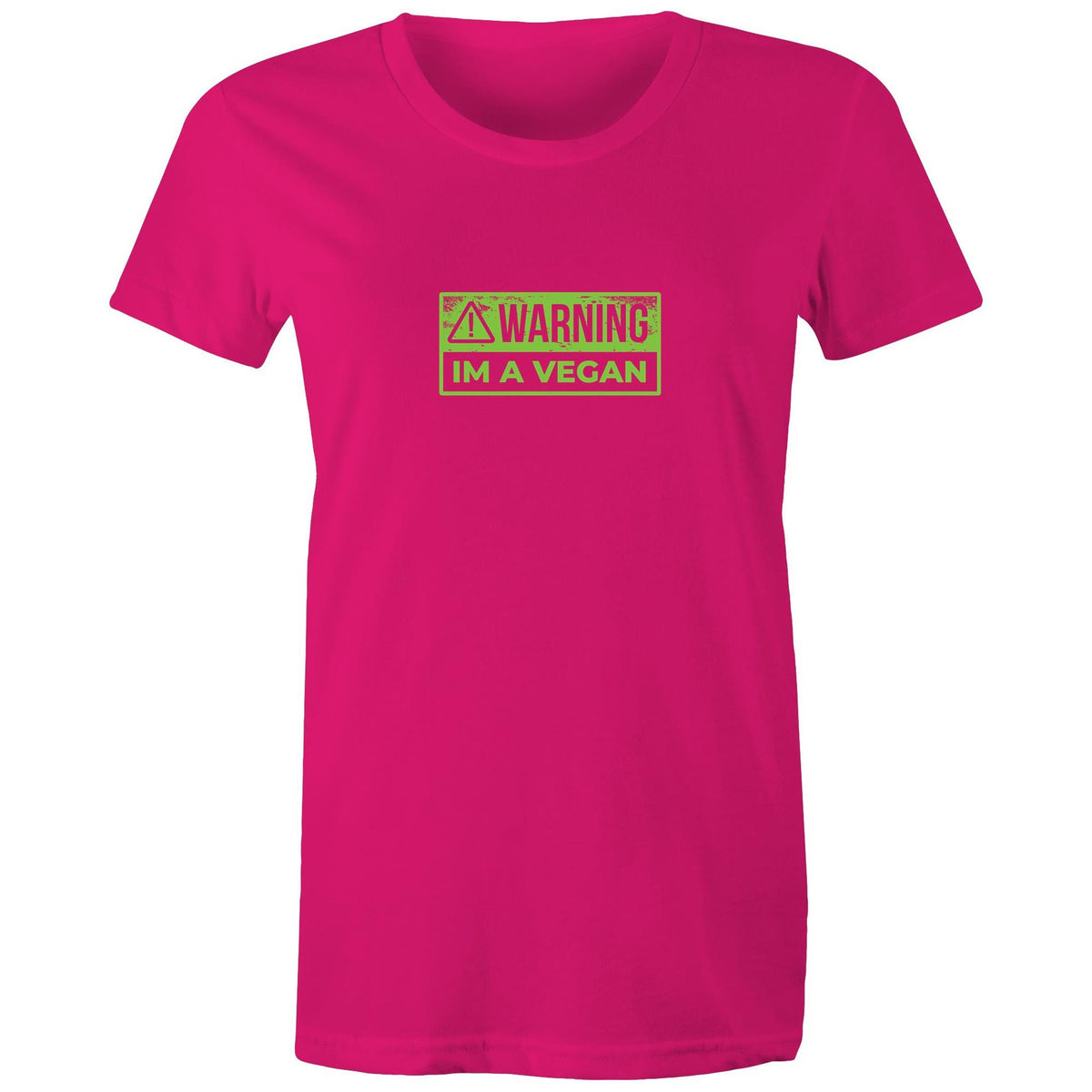 Women's Vegan Warning T-shirt