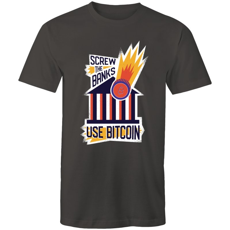 Men's Screw The Banks Use Bitcoin T-shirt