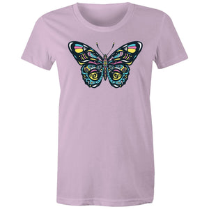 Women's Psychedelic Butterfly T-shirt