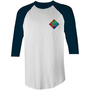 Tie Dye Hippie House Pocket 3/4 Sleeve T-Shirt