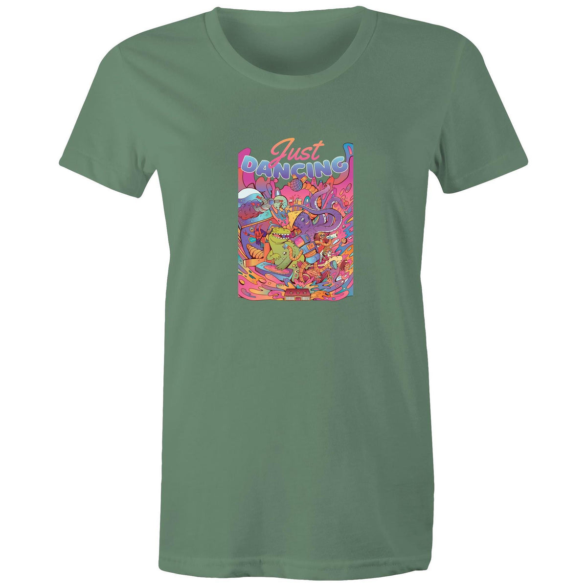 Women's Just Dancing Colourful T-shirt