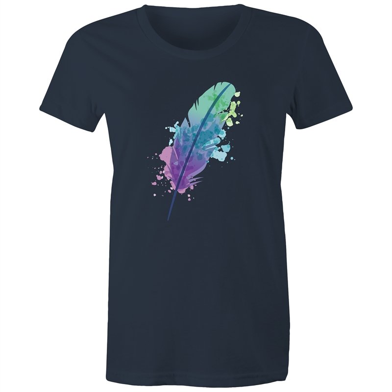 Women's Watercolour Feather T-shirt