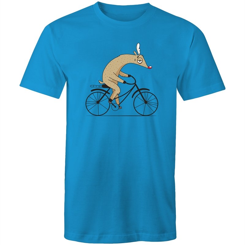 Men's Cycling Reindeer T-shirt