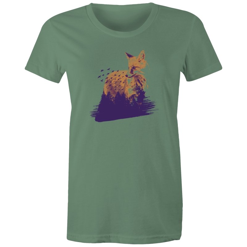 Women's Fox In Forest T-shirt