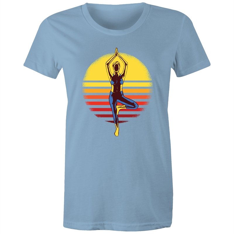 Women's Yoga Sunset T-shirt