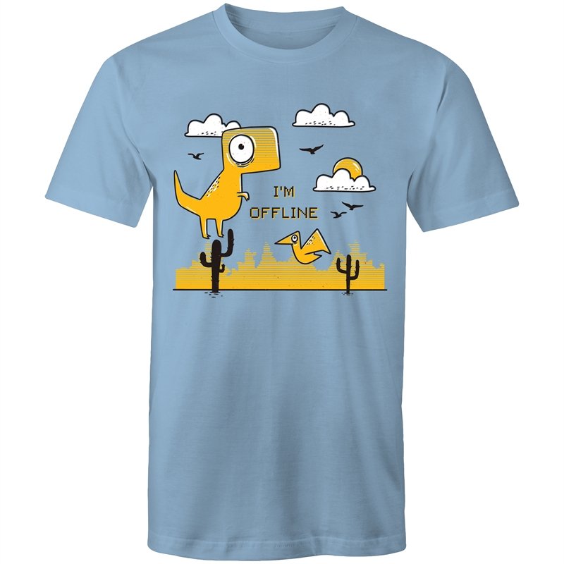 Men's I'm Offline Dinosaur T-shirt