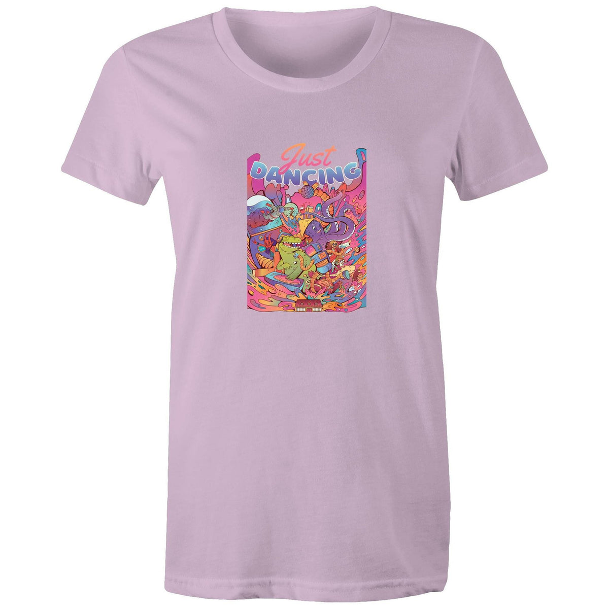 Women's Just Dancing Colourful T-shirt