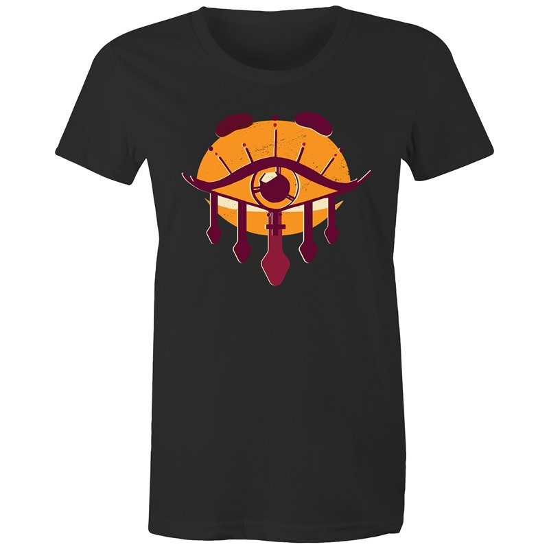 Women's Orange All Seeing Eye T-shirt